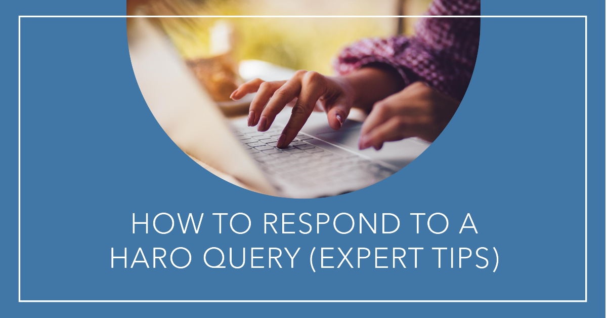 how to respond to a HARO query