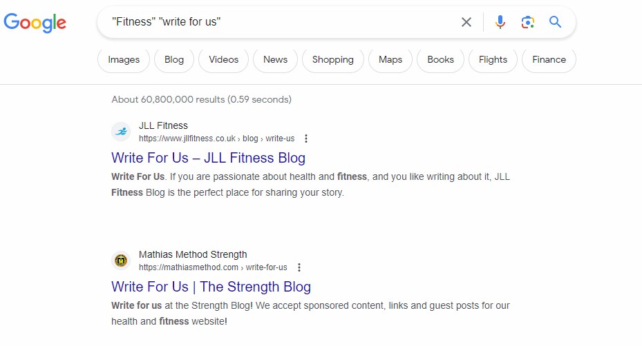 google search operator for finding guest post opportunities